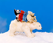TED 01 RK0103 11
Five Bears On Polar Bear In Snow Roley Bear Co.