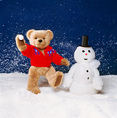 TED 01 RK0254 04
Teddy Bear With Snowman 
B Martin Wright Bears
