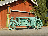 TRA 01 RK0145 01
1918 GMC Samson Green Profile View On Gravel By Barn