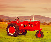 TRA 01 RK0027 05
1950 Allis-Chalmers WD Single Front Wheel Red 3/4 Front View On Grass