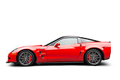 VET 01 BK0004 01
2013 Chevrolet Corvette ZR1 Red Profile View On White Seamless