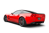 VET 01 BK0011 01
2013 Chevrolet Corvette ZR1 Red 3/4 Rear View On White Seamless