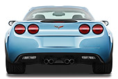 VET 01 IZ0016 01
2013 Chevrolet Corvette GS Coupe Blue Rear View On White Seamless