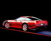 VET 01 RK0087 03
1994 Chevrolet Corvette Callaway ZR1 Red 3/4 Rear View Studio