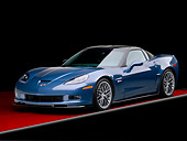 VET 01 RK0993 01
2011 Chevrolet Corvette Z06 Blue 3/4 Front View In Studio