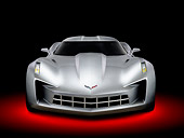 VET 01 RK1009 01
Chevrolet Corvette Stingray Concept Silver Front View In Studio
