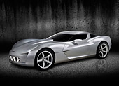 VET 01 RK1010 01
Chevrolet Corvette Stingray Concept Silver 3/4 Front View In Studio