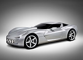 VET 01 RK1011 01
Chevrolet Corvette Stingray Concept Silver 3/4 Front View On White Seamless