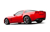 VET 01 RK1073 01
2012 Chevrolet Corvette Grand Sport Red 3/4 Rear View On White Seamless
