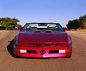 VET 01 RK0143 03
1991 Chevrolet Corvette Callaway Twin Turbo Speedster Convertible Low Head On View On Pavement