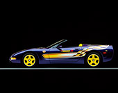 VET 01 RK0289 01
1998 Chevrolet Corvette Convertible Pace Car Side View Studio