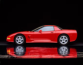 VET 01 RK0326 06
1999 Chevrolet Corvette Hardtop Red Profile On Mylar Floor Studio