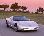 VET 01 RK0508 09
2001 Chevrolet Corvette Z06 Silver 3/4 Front View On Pavement