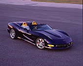 VET 01 RK0572 02
2002 Chevrolet Corvette Speedster Purple Blue 3/4 Front View On Pavement