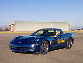 VET 01 RK0742 01
2005 Chevrolet Corvette C6 Lemans Blue 3/4 Front View On Pavement