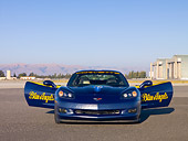 VET 01 RK0743 01
2005 Chevrolet Corvette C6 Lemans Blue Low Head On View On Pavement