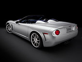 VET 01 RK0779 01
2007 Chevrolet Corvette Callaway C16 Cabrio Silver 3/4 Rear View Studio