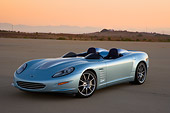 VET 01 RK0800 01
2007 Chevrolet Corvette Callaway C16 Speedster Light Blue 3/4 Front View On Pavement