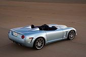 VET 01 RK0802 01
2007 Chevrolet Corvette Callaway C16 Speedster Light Blue 3/4 Rear View On Pavement