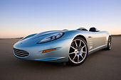 VET 01 RK0803 01
2007 Chevrolet Corvette Callaway C16 Speedster Light Blue 3/4 Front Wide Angle View On Pavement