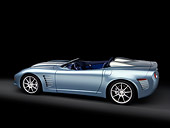 VET 01 RK0811 01
2007 Chevrolet Corvette Callaway C16 Speedster Light Blue 3/4 Rear View Studio
