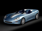 VET 01 RK0813 01
2007 Chevrolet Corvette Callaway C16 Speedster Light Blue 3/4 Front Overhead View Studio