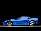 VET 01 RK0844 01
2008 Chevrolet Corvette Z06 Coupe Blue Profile View Studio
