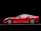 VET 01 RK0848 01
2008 Chevrolet Corvette 427 Limited Edition Z06 Coupe Red Profile View Studio