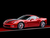 VET 01 RK0850 01
2008 Chevrolet Corvette 427 Limited Edition Z06 Coupe Red 3/4 Front View Studio