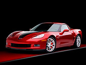 VET 01 RK0851 01
2008 Chevrolet Corvette 427 Limited Edition Z06 Coupe Red 3/4 Front View Studio