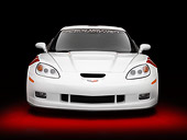 VET 01 RK0869 01
Spring Mountain's 2008 Pratt & Miller Chevrolet Corvette C6RS Coupe White Head On View Studio