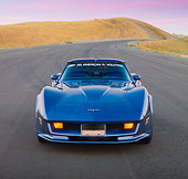 VET 01 RK0881 01
1981 Chevrolet Corvette FSO Coupe Blue Head On View By Hills
