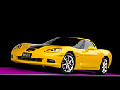 VET 01 RK0893 01
Hertz 2008 Chevrolet Corvette ZHZ Coupe Yellow 3/4 Front View Studio