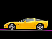 VET 01 RK0894 01
Hertz 2008 Chevrolet Corvette ZHZ Coupe Yellow Profile View Studio