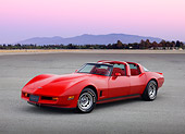 VET 01 RK0896 01
1980 1 Of 6 4-Door Chevrolet Corvette America Red 3/4 Front View On Pavement