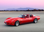 VET 01 RK0898 01
1980 1 Of 6 4-Door Chevrolet Corvette America Red 3/4 Front View On Pavement