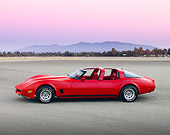VET 01 RK0899 01
1980 1 Of 6 4-Door Chevrolet Corvette America Red 3/4 Front View On Pavement