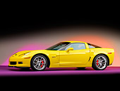 VET 01 RK0908 01
2009 Chevrolet Corvette Z06 Yellow 3/4 Front View Studio