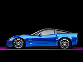 VET 01 RK0917 01
2009 Chevrolet Corvette ZR1 Blue Profile View Studio