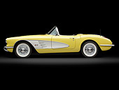 VET 02 BK0004 01
1958 Chevrolet Corvette Roadster Panama Yellow And White Profile View In Studio