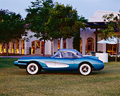 VET 02 RK0075 03
1958 A.I Special Blue White Cove Profile On Grass By Building At Dusk