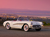 VET 02 RK0300 01
1957 Chevrolet Corvette Convertible White And Silver 3/4 Front View On Pavement