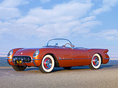VET 02 RK0305 01
1955 Chevrolet Corvette Convertible Copper 3/4 Front View On Pavement