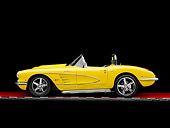 VET 02 RK0345 01
1959 Chevrolet Corvette Convertible Yellow Profile View Studio