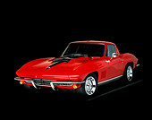 VET 03 RK0156 02
1967 Chevrolet Corvette 427 Red 3/4 Front View Studio