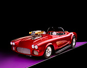VET 03 RK0426 01
1960 Chevy Corvette Custom Convertible Red 3/4 Front View On Purple Floor Gray Line Studio