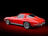 VET 03 RK0788 01
1965 Chevrolet Corvette Stingray Red 3/4 Rear View In Studio