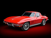 VET 03 RK0792 01
1965 Chevrolet Corvette Stingray Red 3/4 Front View In Studio