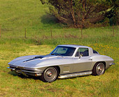 VET 03 RK0071 01
1967 Chevrolet Corvette Stingray Silver 3/4 Front View On Grass