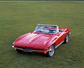 VET 03 RK0082 05
1964 Chevrolet Corvette Convertible Red Overhead 3/4 Front On Grass